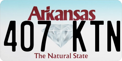 AR license plate 407KTN