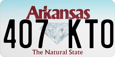 AR license plate 407KTO