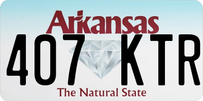 AR license plate 407KTR