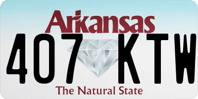 AR license plate 407KTW
