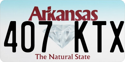 AR license plate 407KTX
