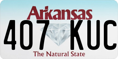 AR license plate 407KUC