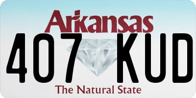 AR license plate 407KUD