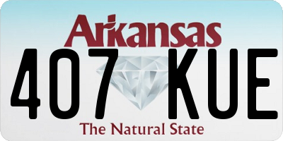 AR license plate 407KUE
