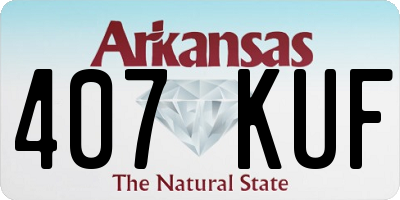 AR license plate 407KUF