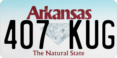 AR license plate 407KUG
