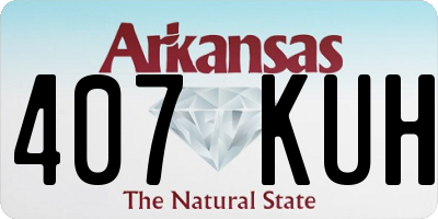AR license plate 407KUH
