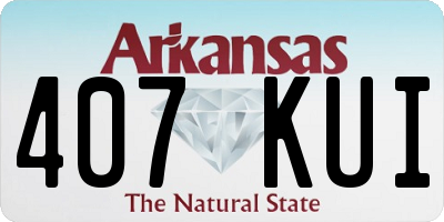 AR license plate 407KUI