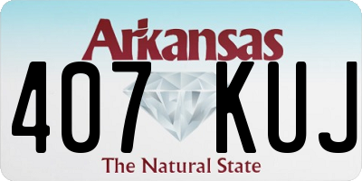 AR license plate 407KUJ