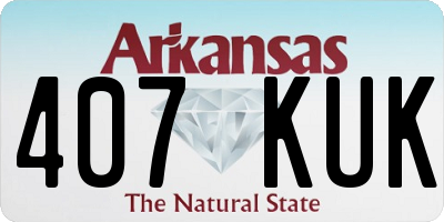 AR license plate 407KUK