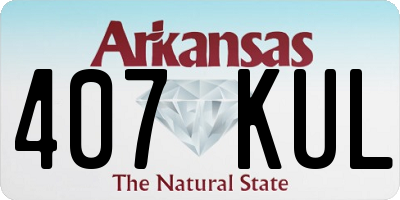 AR license plate 407KUL