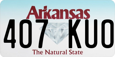 AR license plate 407KUO