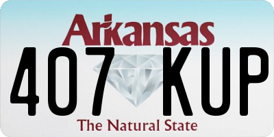 AR license plate 407KUP
