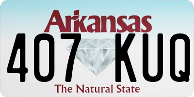 AR license plate 407KUQ