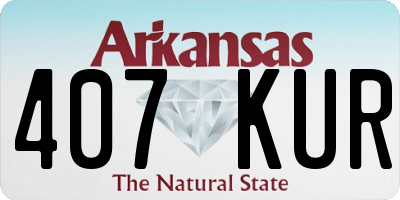 AR license plate 407KUR