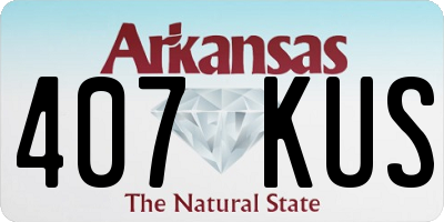 AR license plate 407KUS
