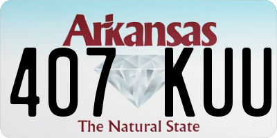 AR license plate 407KUU