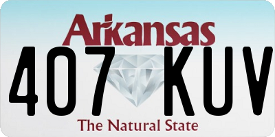 AR license plate 407KUV