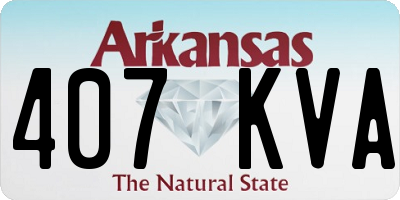 AR license plate 407KVA