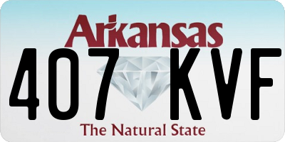 AR license plate 407KVF