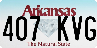 AR license plate 407KVG