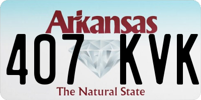 AR license plate 407KVK