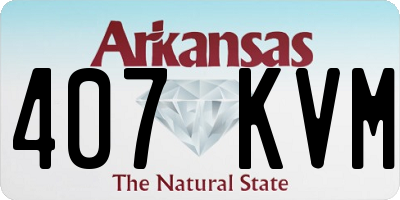 AR license plate 407KVM
