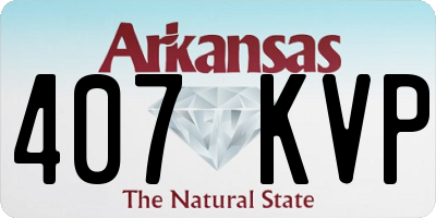 AR license plate 407KVP