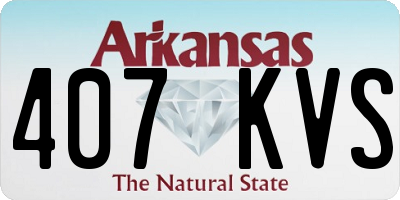 AR license plate 407KVS