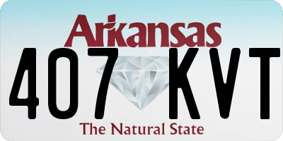 AR license plate 407KVT