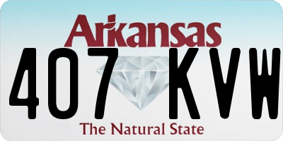 AR license plate 407KVW