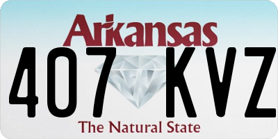 AR license plate 407KVZ