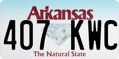 AR license plate 407KWC