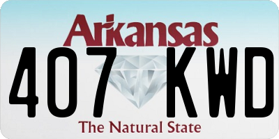 AR license plate 407KWD
