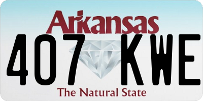 AR license plate 407KWE