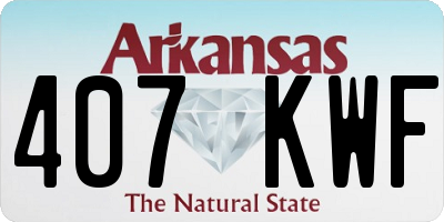 AR license plate 407KWF
