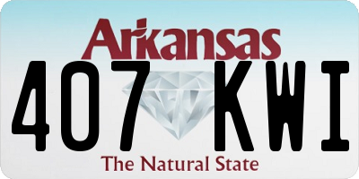 AR license plate 407KWI