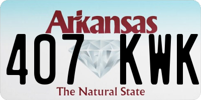 AR license plate 407KWK