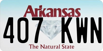 AR license plate 407KWN