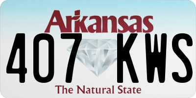 AR license plate 407KWS