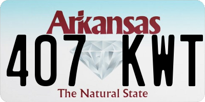 AR license plate 407KWT