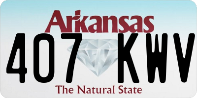 AR license plate 407KWV