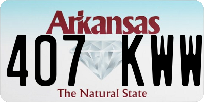 AR license plate 407KWW