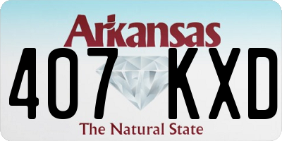 AR license plate 407KXD
