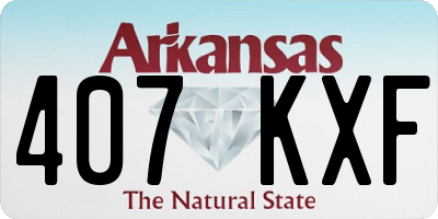 AR license plate 407KXF