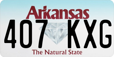 AR license plate 407KXG
