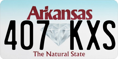 AR license plate 407KXS