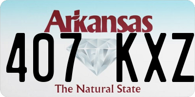 AR license plate 407KXZ