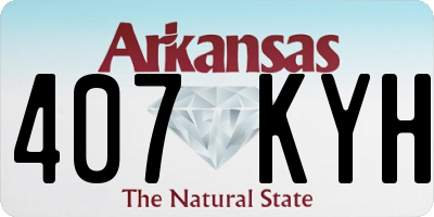 AR license plate 407KYH