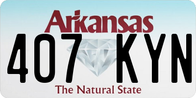 AR license plate 407KYN